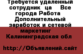 Требуется удаленный сотрудник (ца) - Все города Работа » Дополнительный заработок и сетевой маркетинг   . Калининградская обл.